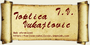 Toplica Vukajlović vizit kartica